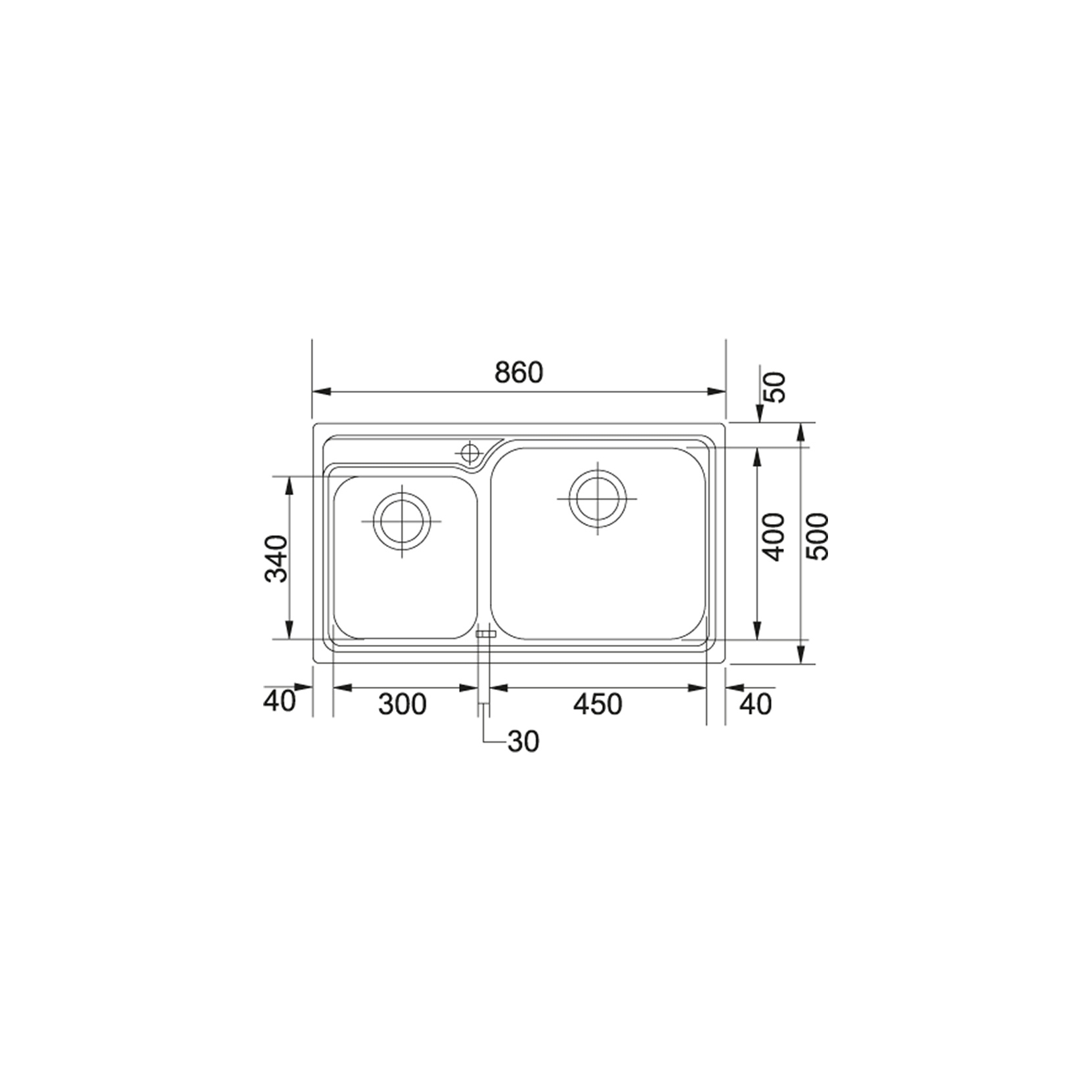 LAVELLO DA INCASSO FRANKE 8580796 GAX 620 2 VASCHE ACCIAIO ...