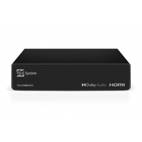 TELESYSTEM TS6105 DECODER DIGITALE TERRESTRE DVB-T2 USCITA HDMI+SCART UPSCALING A 1080P COLORE NERO - PROMO
