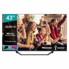 HISENSE 43A72GQ TV QLED 43'' SMART TV 4K UHD DVB T2 WIFI + ETHERNET DOLBY ATMOS INTEGRATO - PROMO