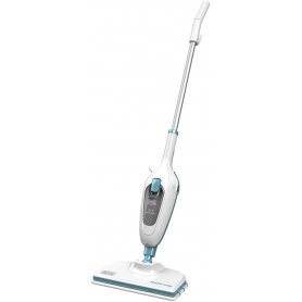 Ariete 4164, Steam Mop 10 in 1, Scopa lavapavimenti a vapore, 1500 W,  Vapore continuo, Autonomia illimitata, Bianco/Celeste