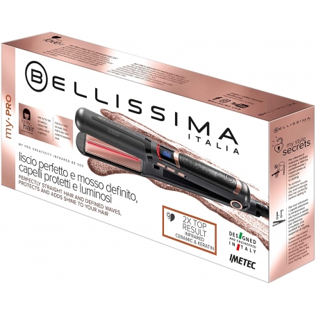 IMETEC BELLISSIMA 11725 MY PRO INFRARED B8 200 PIASTRA CON TECNOLOGIA A INFRAROSSI  IN CERAMICA E CHERATINA - PROMO