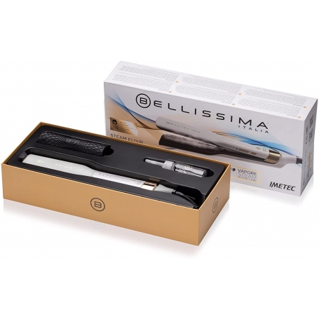 IMETEC BELLISSIMA 11808 STEAM ELIXIR PIASTRA A VAPORE PROFESSIONALE CON PIASTRE IN CERAMICA & ARGAN