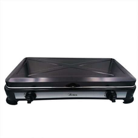ARDES AR1FG02 FORNELLO A GAS GPL 2 FUOCHI 2,2 WATT COLORE NERO - PROMO