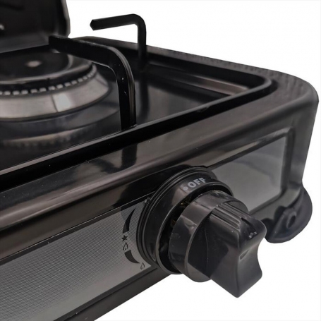 ARDES AR1FG02 FORNELLO A GAS GPL 2 FUOCHI 2,2 WATT COLORE NERO - PROMO