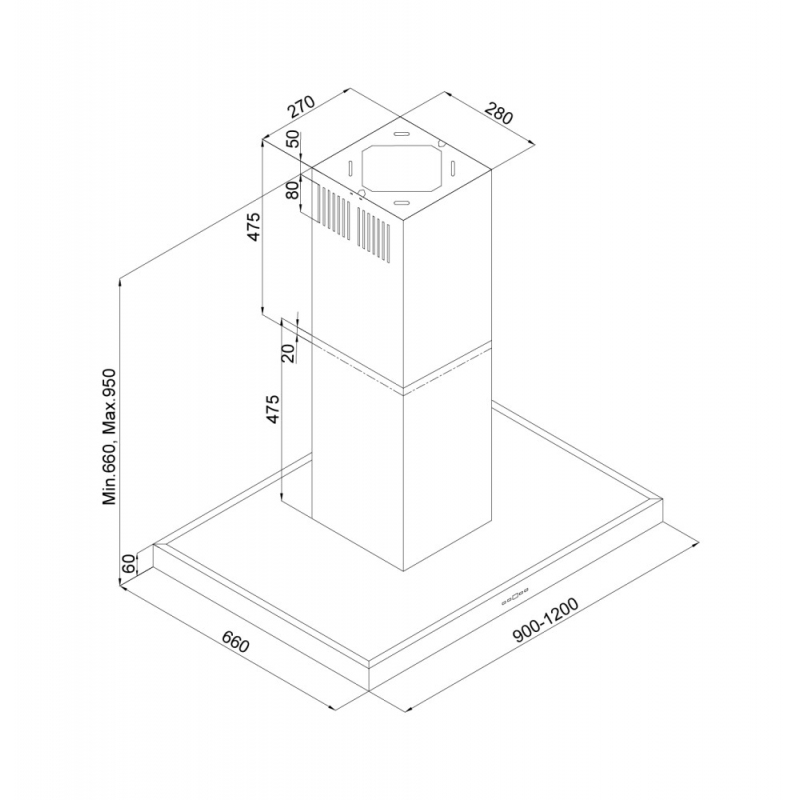 SILVERLINE 4110.9.733.01 CAPPA A ISOLA PORTATA...