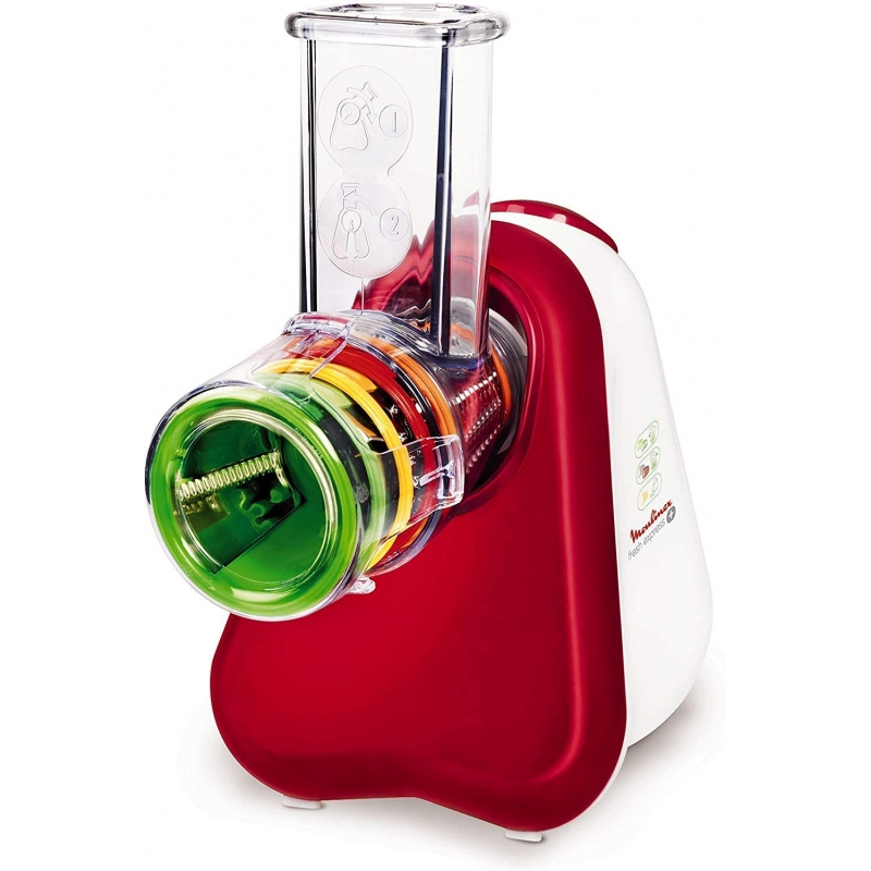 MOULINEX DJ755G FRESH EXPRESS TRITATUTTO E GRATTUGIA 150W COLORE BIANCO E ROSSO - PROMO