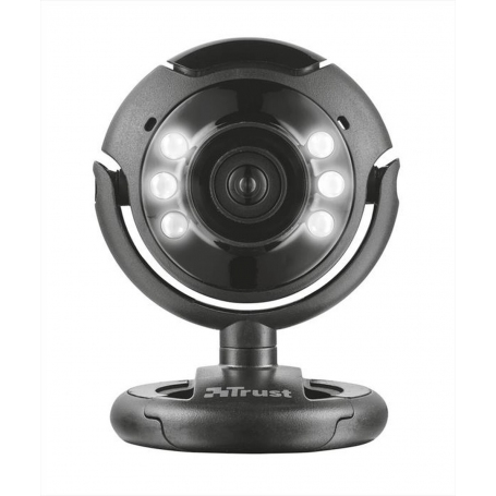 TRUST WEBCAM SPOTLIGHT PRO 1.3 MPX CON MICROFONO INTEGRATO E LUCE LED COLORE NERO - PROMO