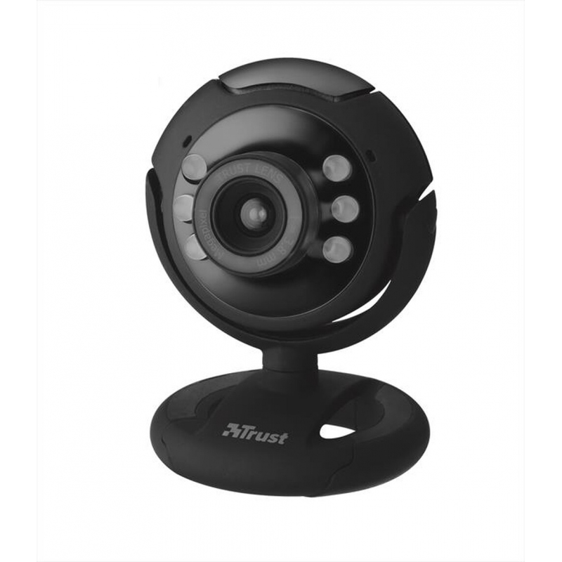 TRUST WEBCAM SPOTLIGHT PRO 1.3 MPX CON MICROFONO INTEGRATO E LUCE LED COLORE NERO - PROMO