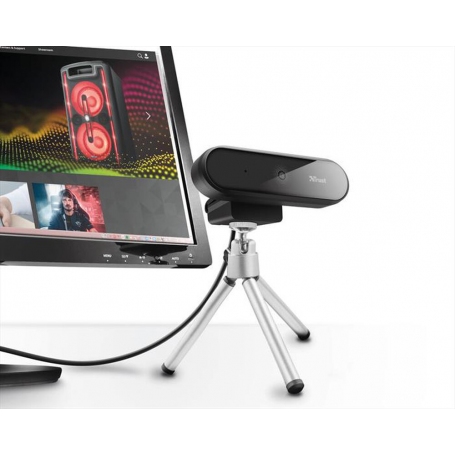 TRUST TYRO 23637 WEBCAM FULL HD 1080P VIDEO 30FPS INSTALLAZIONE SU TRIPODE COLORE NERO - GARANZIA ITALIA - PROMO