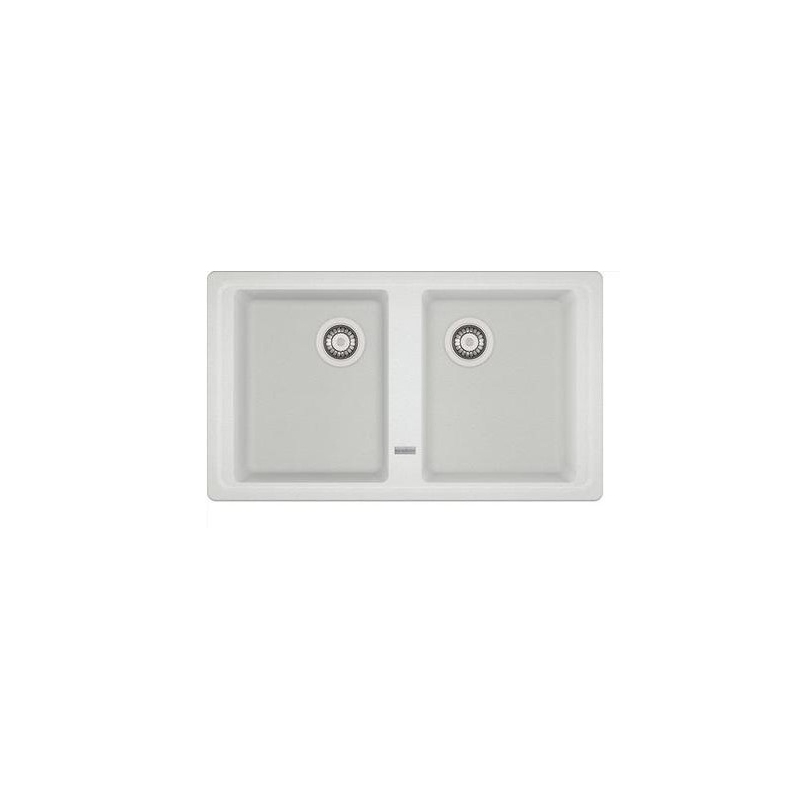 FRANKE BSG 620 3 1/2 - 114.0568.050 - LAVELLO 2 VASCHE 86X50 CM FINITURA GRAFITE COLORE BIANCO - PROMO