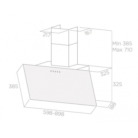 ELICA PRF0119823A CAPPA A PARETE 60CM COLORE BIANCO CLASSE B - 8020283041127 - PROMO