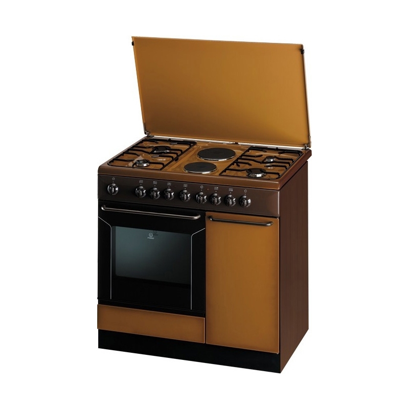 Indesit K9b11sb B I Cucina 90x60cm 4 Fuochi 2 Piastre Elettriche Colore Coppertone Garanzia Italia