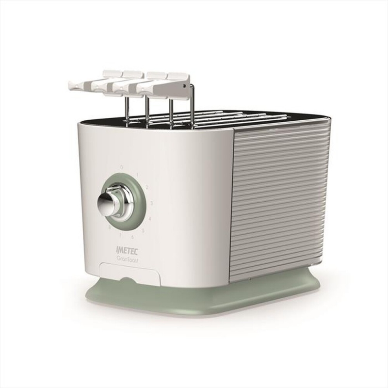 IMTEC 7477 TOSTAPANE GRANTOST 2 FETTE 600W CON FESSURE EXTRA LARGE COLORE BIANCO/VERDE - PROMO