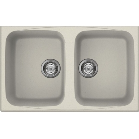 SMEG LZ792P LAVELLO DA INCASSO 2 VASCHE 79 CM ANTIGRAFFIO...