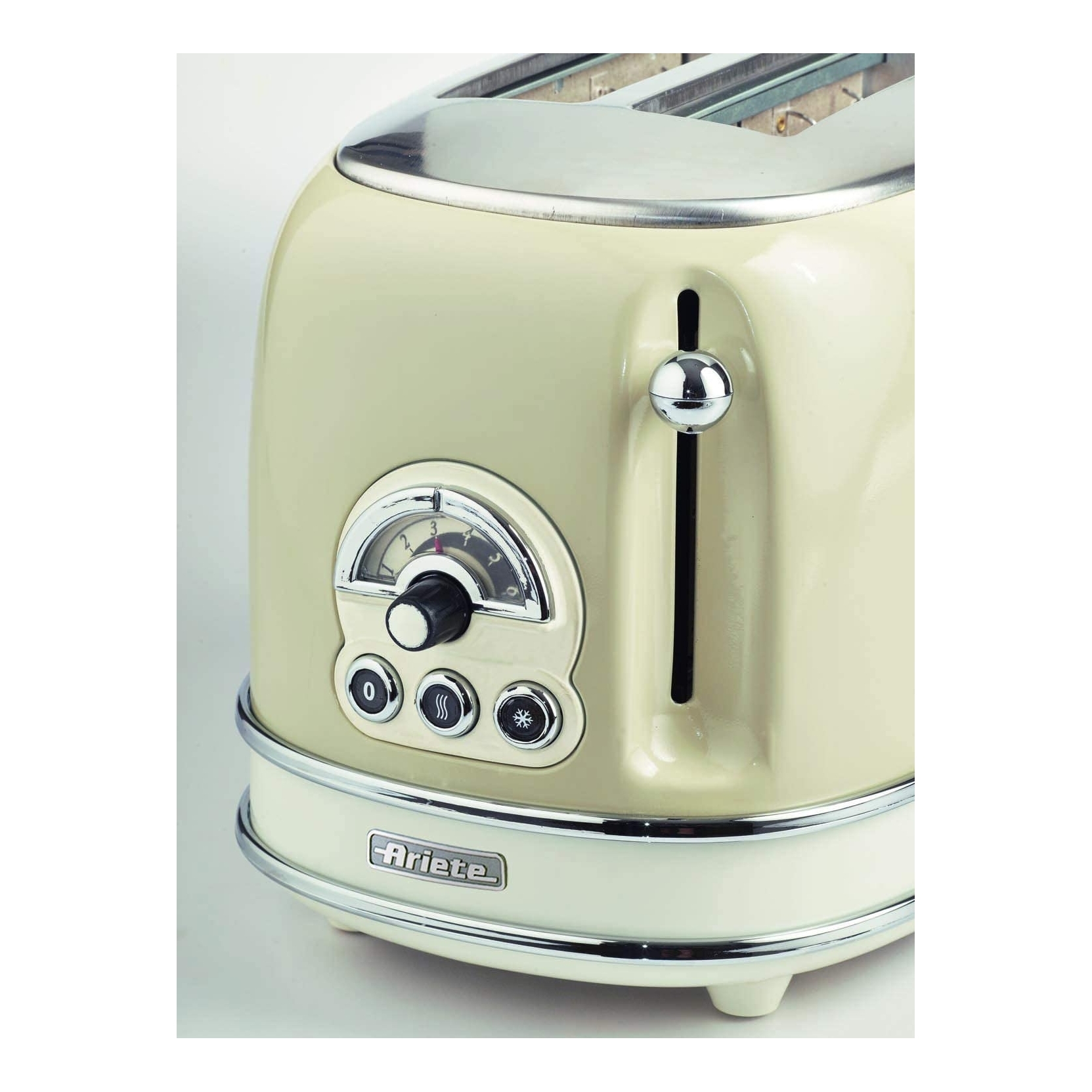 ARIETE 155/03 TOSTAPANE VINTAGE 2 FETTE 810W CON ESPULSIONE AUTOMATICA  COLORE BEIGE - PROMO