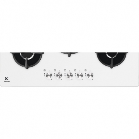 ELECTROLUX KGG7537W PIANO COTTURA DA INCASSO 75 CM 5 FUOCHI A GAS IN VETRO BIANCO