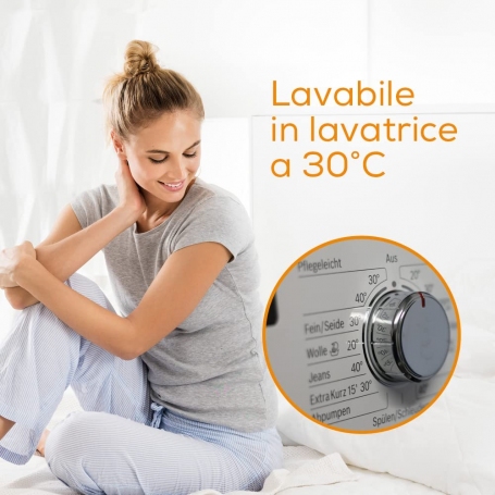 BEURER TS15 COPRIMATERASSO TERMICO PER LETTO SINGOLO 150X80CM IN LANA