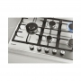 CANDY CHG7WLWEX PIANO COTTURA DA INCASSO 75CM 5 FUOCHI A GAS GRIGLIE IN GHISA COLORE INOX - SUPER PROMO