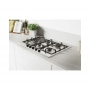 CANDY CHG7WLWEX PIANO COTTURA DA INCASSO 75CM 5 FUOCHI A GAS GRIGLIE IN GHISA COLORE INOX - SUPER PROMO