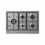 CANDY CHG7WLWEX PIANO COTTURA DA INCASSO 75CM 5 FUOCHI A GAS GRIGLIE IN GHISA COLORE INOX - SUPER PROMO