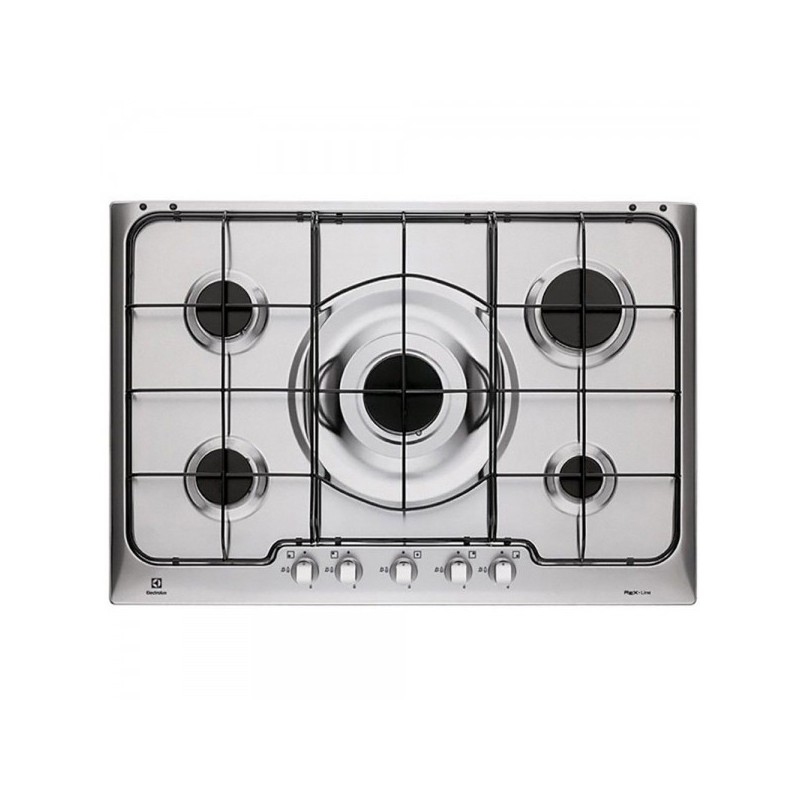 ELECTROLUX PX750XV PIANO COTTURA DA INCASSO 75CM 5 FUOCHI A GAS INOX - PROMO