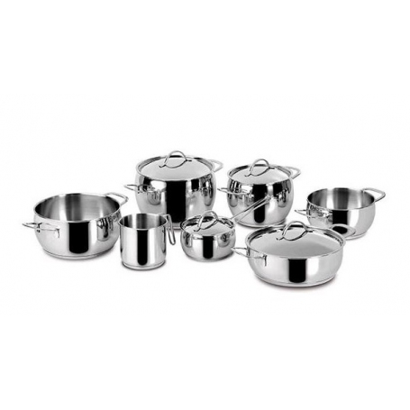 LAGOSTINA EUFORIA BATTERIA DI PENTOLE 11 PEZZI IN ACCIAIO INOX INOSSIDABILE - PROMOZIONE