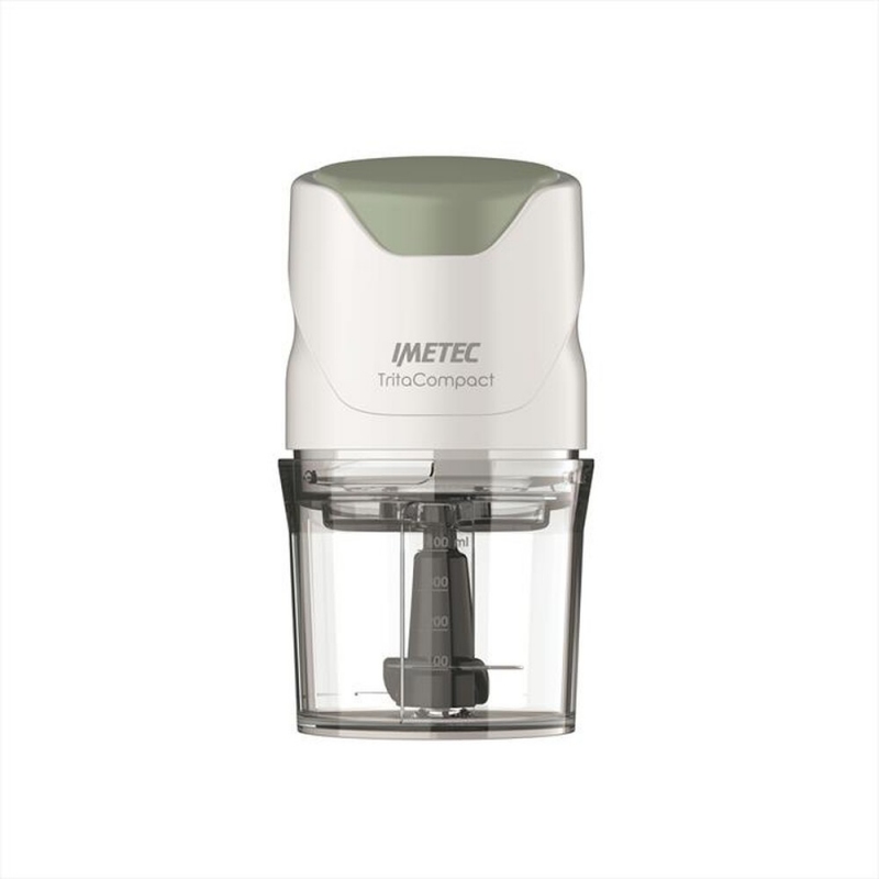 IMETEC 7473 TRITATUTTO MULTIFUNZIONALE CAPACITA' 0,4LT 350W 2 LAME COLORE BIANCO/VERDE - PROMO