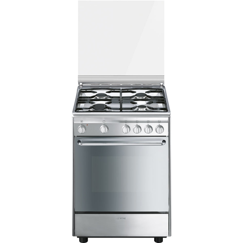 CUCINA SMEG CX6SV9 INOX 60*60 4 F FORNO ELETTRICO 6 FUNZIONI ... CUCINA SMEG CX6SV9 INOX 60*60 4 F FORNO ELETTRICO 6 FUNZIONI ...