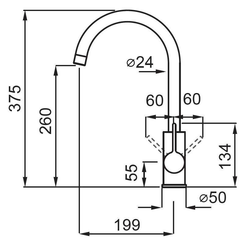 ELLECI MGKC0168 MISCELATORE A CANNA ALTA...