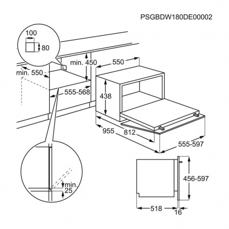 ELECTROLUX ESL2500RO LAVASTOVIGLIE COMPATTA DA INCASSO 6 COPERTI CLASSE F