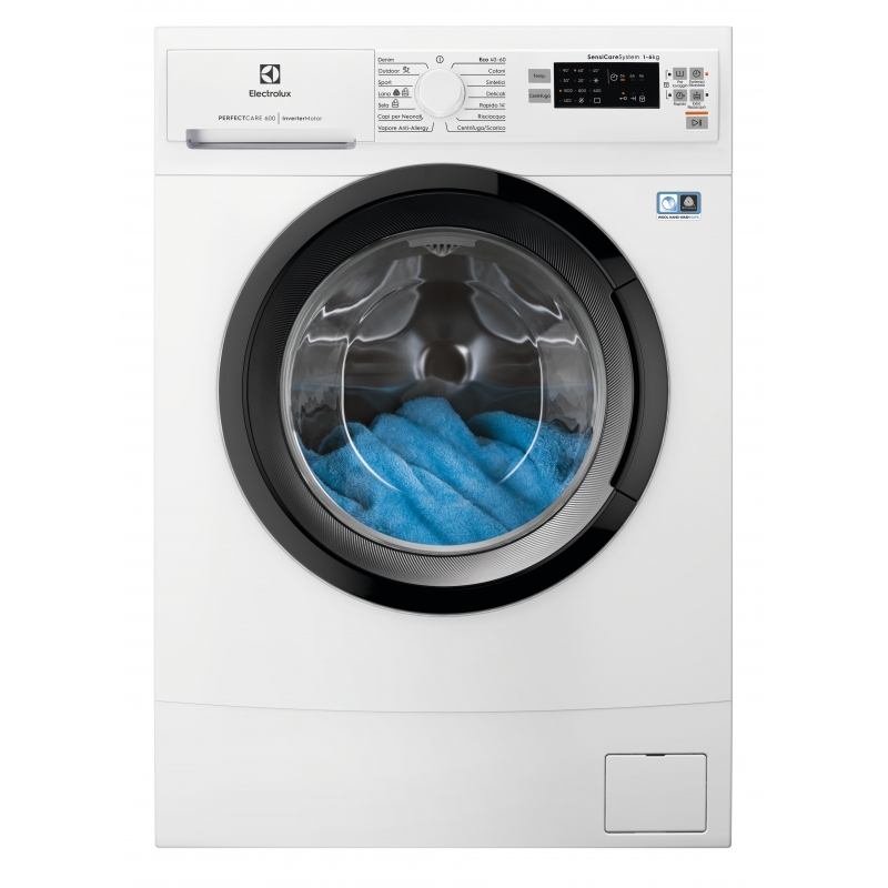 ELECTROLUX EW6S560I PERFECTCARE 600 LAVATRICE SLIM 38CM 6KG 1000 GIRI VAPORE CLASSE C - PROMO