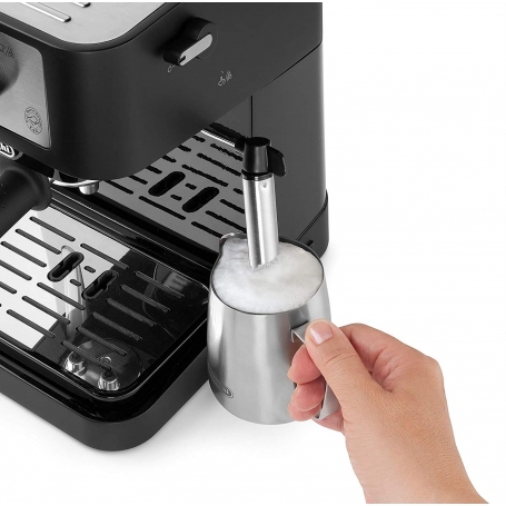 DE LONGHI EC260.BK MACCHINA DA CAFFE' ESPRESSO PER CIALDE O MACINATO 1100W SERBATOIO 1LT NERO/INOX