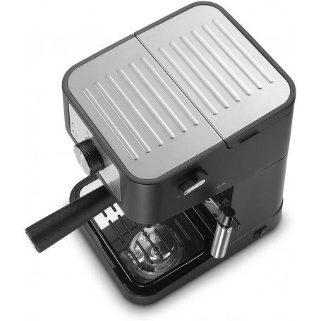 DE LONGHI EC260.BK MACCHINA DA CAFFE' ESPRESSO PER CIALDE O MACINATO 1100W SERBATOIO 1LT NERO/INOX