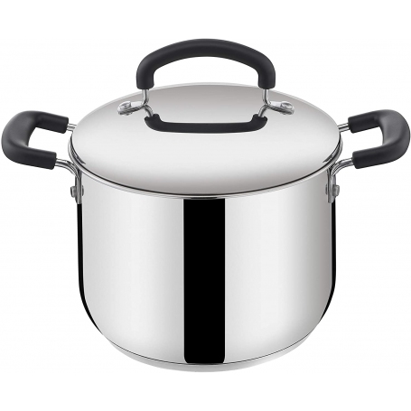 LAGOSTINA LINEA PRATICA BATTERIA DI PENTOLE 13 PEZZI IN ACCIAIO INOX 18/10 ADATTO AD INDUZIONE