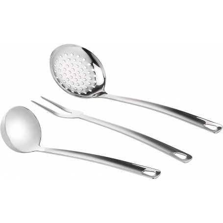 LAGOSTINA LINEA PRATICA BATTERIA DI PENTOLE 13 PEZZI IN ACCIAIO INOX 18/10 ADATTO AD INDUZIONE