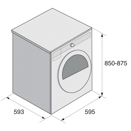 ASKO T 208 H.W ASCIUGATRICE A POMPA DI CALORE 8KG MOTORE POWER DRIVE CLASSE E (ex A++) - T208HW