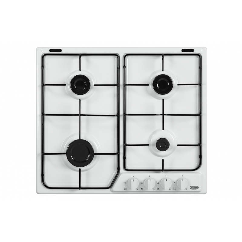 OUTLET DE LONGHI O-YBF46ASV PIANO COTTURA 60CM 4 FUOCHI BIANCO - CON DIFETTI