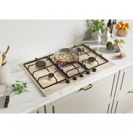 CANDY CHW7AV4WGT PIANO COTTURA DA INCASSO 75CM 5 FUOCHI A GAS AVENA