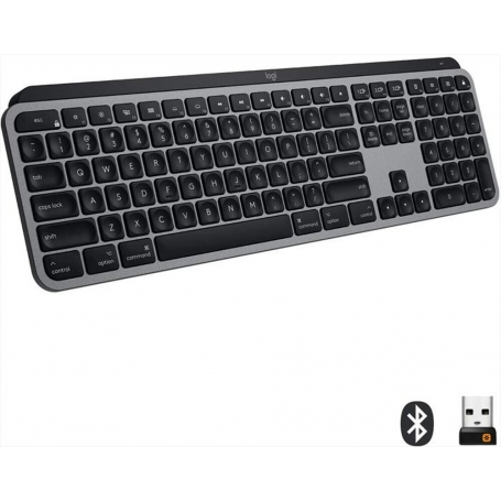 LOGITECH 920-009841MX KEYS MAC TASTIERA WIRELESS PER MAC COLORE NERO