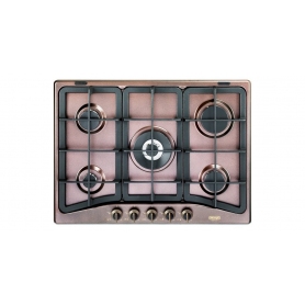 DE LONGHI ROF46PRO PIANO COTTURA RAME 60 CM FINITURE OTTONE ANTICATO -GARANZIA ITALIA