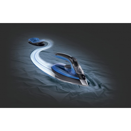 ROWENTA DE5010 FERRO DA STIRO A VAPORE SENZA FILI 2400W COLORE NERO/BLU - PROMO