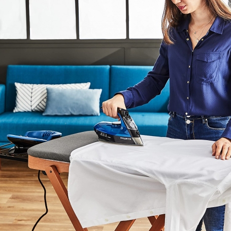 ROWENTA DE5010 FERRO DA STIRO A VAPORE SENZA FILI 2400W COLORE NERO/BLU - PROMO