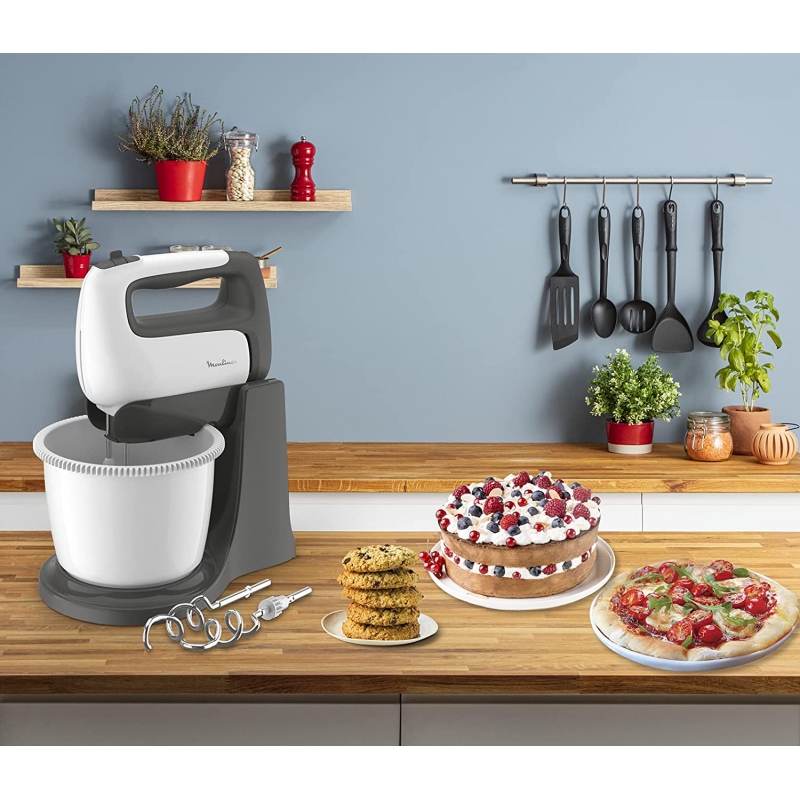 MOULINEX HM4641 SBATTITORE CON CIOTOLA 5 VELOCITA' 500W COLORE BIANCO ...