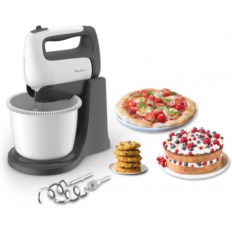 MOULINEX HM4641 SBATTITORE CON CIOTOLA 5 VELOCITA' 500W COLORE BIANCO NERO - PROMO