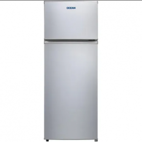 OCEAN OCD273SE FRIGORIFERO DOPPIA PORTA LIBERA INSTALLAZIONE 144CM STATICO 210 LT 3 RIPIANI CLASSE E COLORE SIVER - PROMO