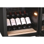 HAIER HWS49GA CANTINETTA VINI 49 BOTTIGLIE ILLUMINAZIONE LED VETRO ANTI UV CLASSE F COLORE NERO