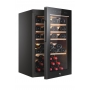 HAIER HWS49GA CANTINETTA VINI 49 BOTTIGLIE ILLUMINAZIONE LED VETRO ANTI UV CLASSE F COLORE NERO