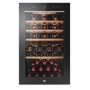 HAIER HWS49GA CANTINETTA VINI 49 BOTTIGLIE ILLUMINAZIONE LED VETRO ANTI UV CLASSE F COLORE NERO