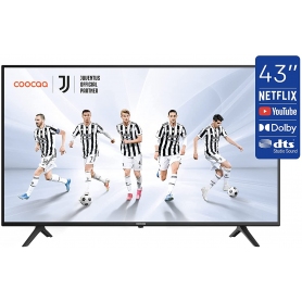 COOCAA 43S3M TV LED 43'' SMART TV ANDROID 4K DVB T2/S2 3X HDMI COLORE NERO - PROMO