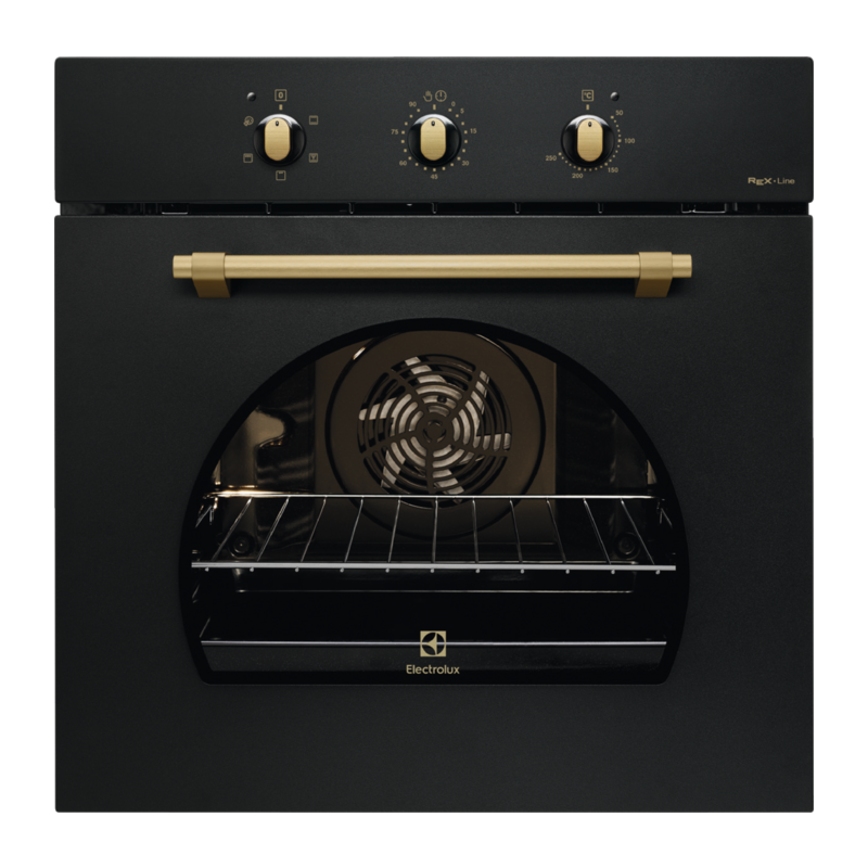 ELECTROLUX REX FR53G FORNO ELETTRICO MULTIFUNZIONE DA INCASSO 70 L IN GHISA NERO GARANZIA ITALIA